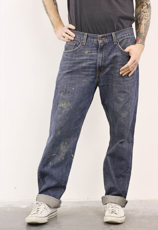 VINTAGE BLUE LEVI'S PAINT 505 JEANS
