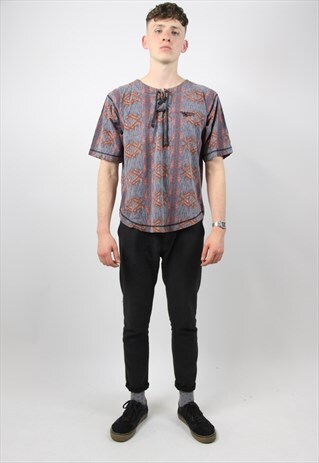 VINTAGE REEBOK LACE-UP T-SHIRT