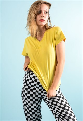 VINTAGE YELLOW ADIDAS TEE SHIRT