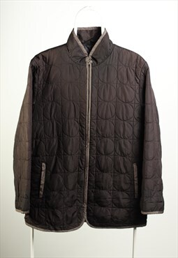 Vintage Dunlop Quilted Windbreaker Jacket Black
