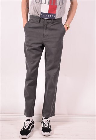 AVIREX MENS VINTAGE TROUSERS W30 L29 GREY 90S