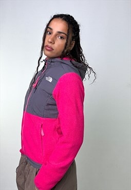 Pink Grey 90s The North Face Denali Fleece Sweatshirt