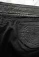 RABERG W34 L36 GENUINE LEATHER PANTS BLACK STRAIGHT TRO