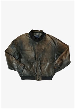 Vintage Y2K Burberry Leather Jacket
