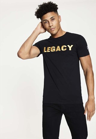 LOGAN EMBOSSED LOGO T-SHIRT