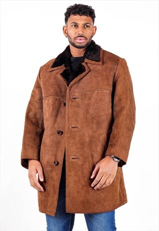 VINTAGE FAUX FUR LEATHER JACKET J3264