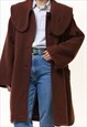 80S FALL COAT LONG WOOL COAT OUTERWEAR 5292
