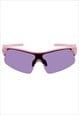 Visor Sunglasses in Pink with Grey Mirrored lenses