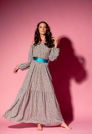 MAXI DRESS/ BOHO DRESS/ OFF THE SHOULDERS DRESS/ MAXI DRESS