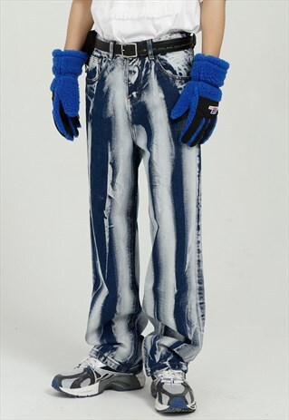 KALODIS LOOSE SLIM TIE-DYE JEANS Y2K