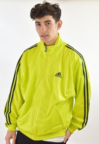 VINTAGE GREEN ADIDAS 90S TRACKSUIT TOP JACKET