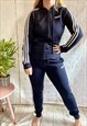 Vintage Adidas Sports Hoody Joggers Y2K Tracksuit Set