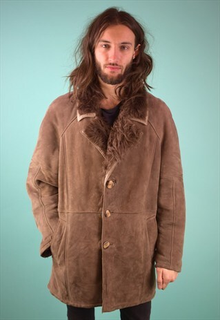 VINTAGE 90'S SHEARLING COAT