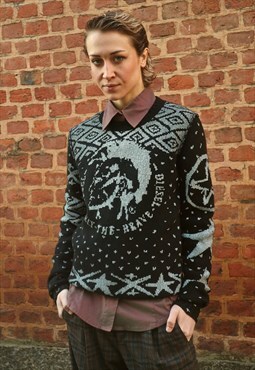 y2k Vintage Diesel big logo wool jumper
