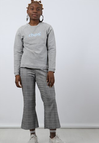 VINTAGE CHAMPION SMALL GREY COLLEGE SWEATSHIRT