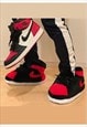 One size unisex aj 1 retro RED hi top novelty slipper