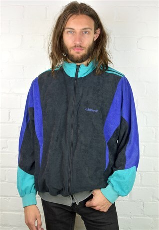 VINTAGE 90'S ADIDAS VELOUR TRACK JACKET