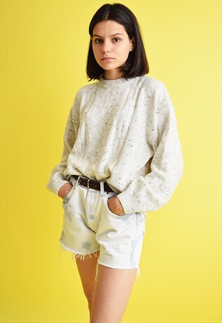 90'S RETRO COZY KNITTED OVERSIZED SLOUCHY JUMPER