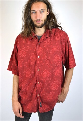 VINTAGE 90'S RALPH LAUREN FLORAL PRINT SHIRT