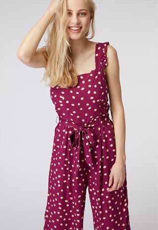 PRINCESS HIGHWAY PINK SPOTTY JUMPSUIT