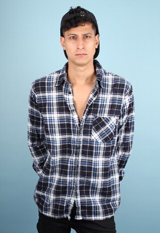 VINTAGE CHECKED FLANNEL SHIRT ASM993