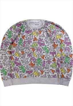 Vintage 90's Keith Haring Sweatshirt Cartoon Crewneck