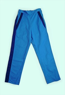 Vintage Unisex Worker Pants Work-wear Utility Blue Mechanic 