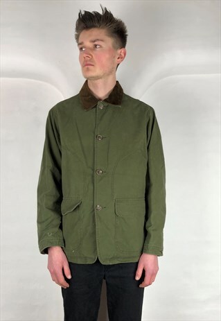 VINTAGE 80'S POLO RALPH LAUREN COTTON KHAKI JACKET