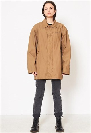 VINTAGE BROWN TIMBERLAND WINDBREAKER JACKET