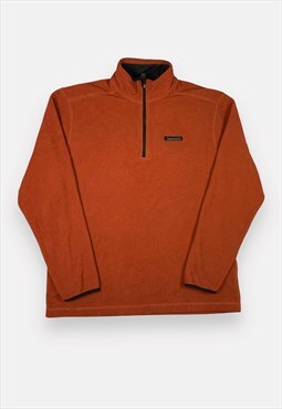 Vintage Timberland orange 1/4 zip fleece jumper size L