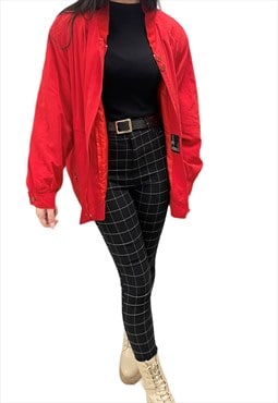 Vintage red women oversize jacket  {W306}