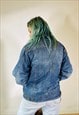 VINTAGE 90S INDUSTRIAL SHEARLING LINED DENIM JACKET