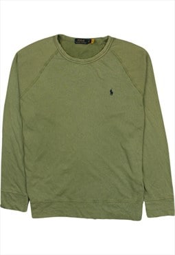 Vintage 90's Polo Ralph Lauren Sweatshirt Crew Neck Khaki