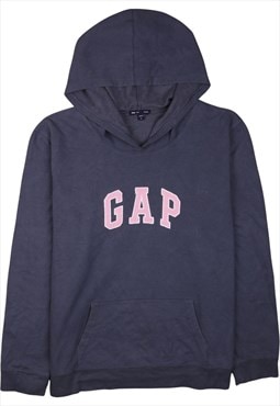 Vintage 90's Gap Hoodie Pullover Spellout Blue XLarge