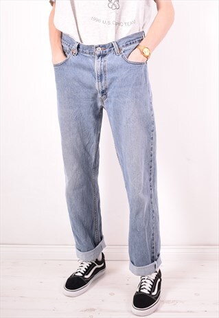 LEVI'S 550 MENS VINTAGE JEANS W34 L32 BLUE 90S