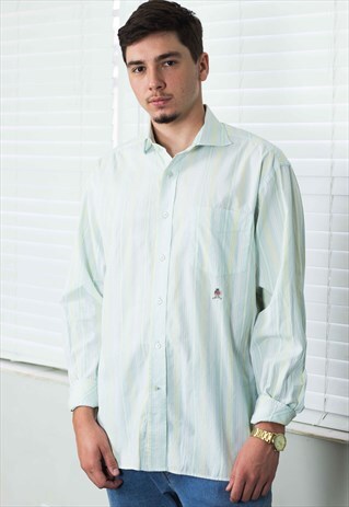 VINTAGE TOMMY HILFIGER SHIRT LOGO 90S L 9.7