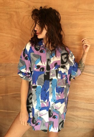 OVERSIZED RETRO 90S 80S VINTAGE UNISEX FESTIVAL SHIRT