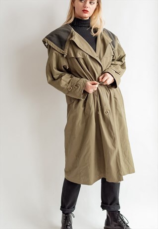 VINTAGE 80S FISHERMAN COAT IN OVERSIZED FIT