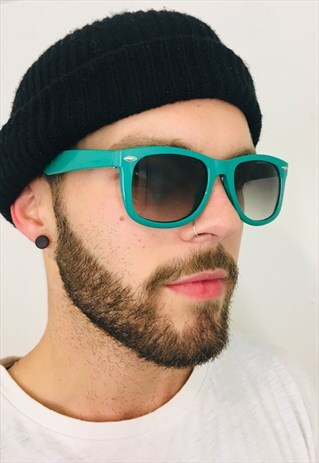 VINTAGE GREEN WAYFARER SUNGLASSES