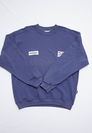VINTAGE 90S HUMMEL PROLONGED TEXTURED SPORTS JUMPER M/L