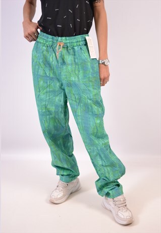 VINTAGE TRACKSUIT TROUSERS STRIPES GREEN