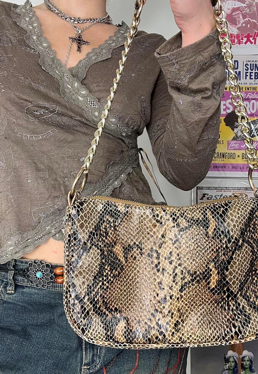 Asos best sale snakeskin bag