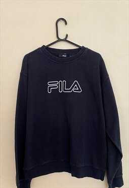 Vintage 90'S FILA Sweatshirt. Sweater.