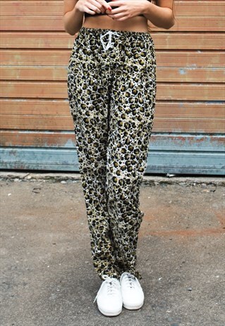 VINTAGE 90S ANIMAL PRINT TROUSERS