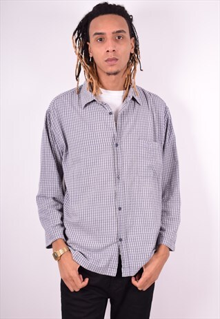 FILA MENS VINTAGE SHIRT XL GREY 90'S