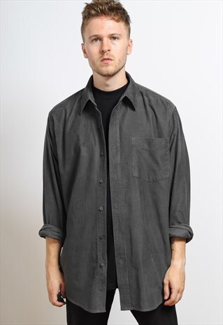 VINTAGE CORDUROY SHIRT GREY
