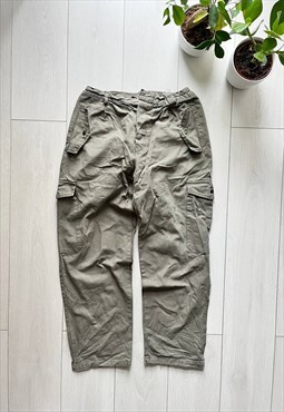 Blanc khaki multipocket cargo pants jogger streetwear