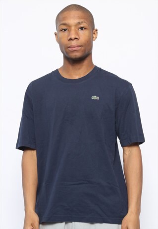VINTAGE LACOSTE LOGO T-SHIRT NAVY BLUE
