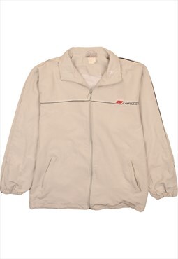 Vintage 90's Reebok Windbreaker Lightweight Full Zip Up Grey