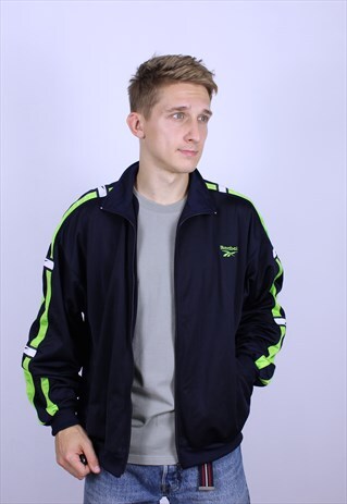 VINTAGE REEBOK LAMPAS MENS TRACK TOP SUIT JACKET